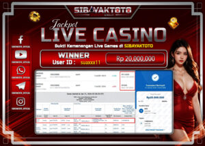 Bukti kemenangan Live Casino